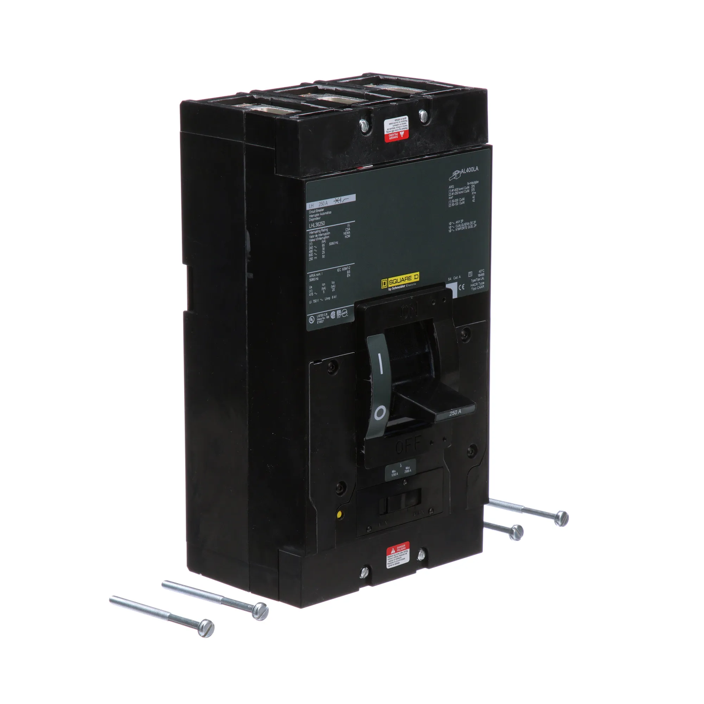 Square D LHL36250 Circuit Breaker | 600V 250A 3P 35kA@480V Feed-Thru LHL Series