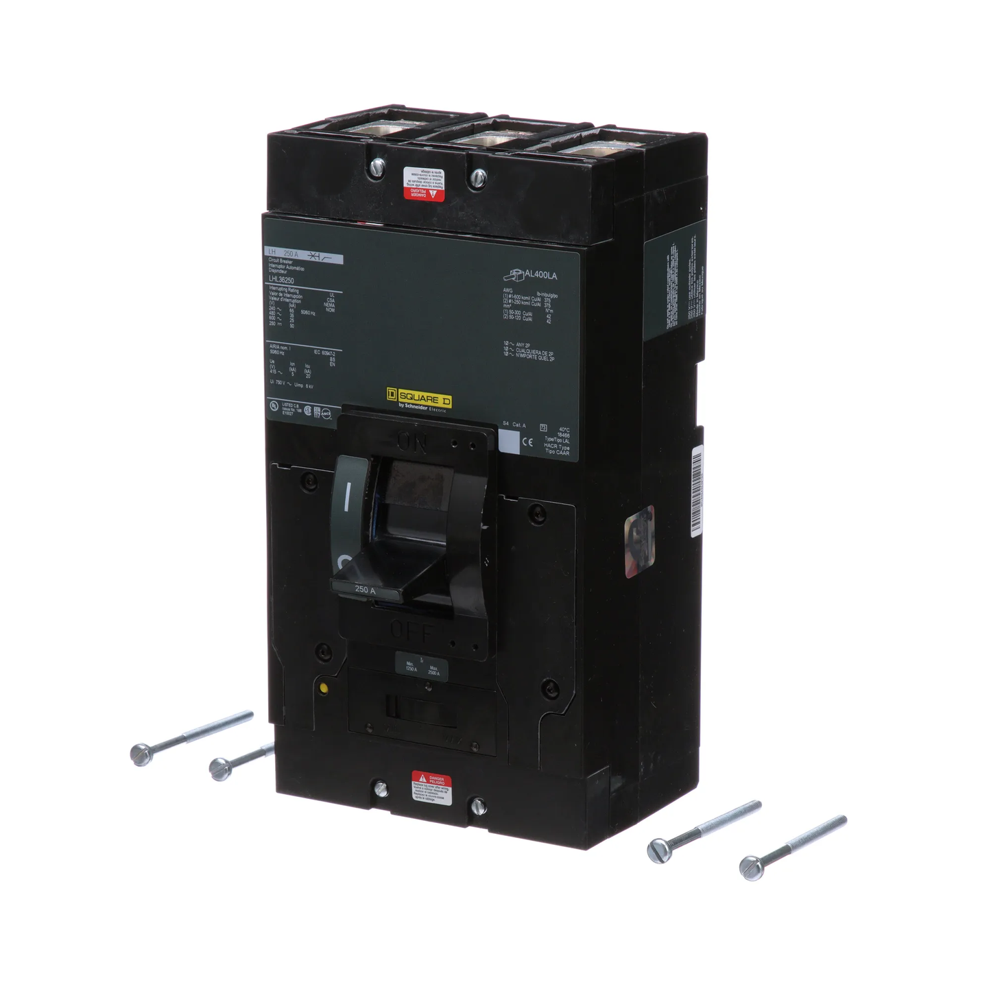 Square D LHL36250 Circuit Breaker | 600V 250A 3P 35kA@480V Feed-Thru LHL Series