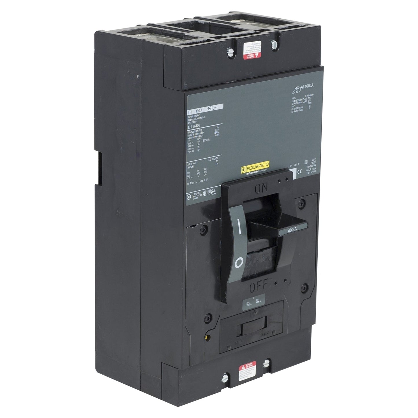 LHL363501290 - Square D Feed-Thru 600V 350A 3 pole circuit breaker 35kA@480V - Essential Electric Supply