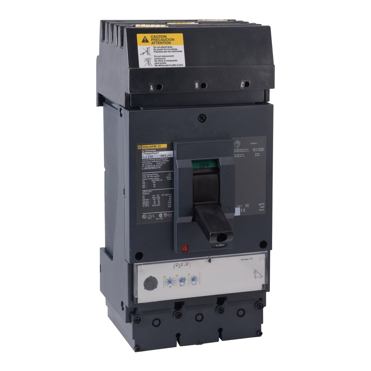 Square D LDA36250U31X Circuit Breaker | 600V 250A