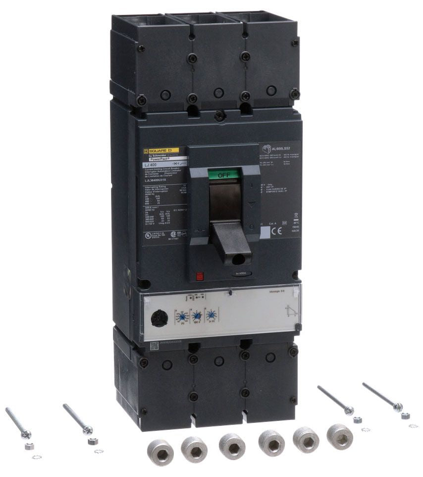LJL36400U31X - Square D/ Schneider Electric Feed-Thru 400 Amp 3 Pole Circuit Breaker - Essential Electric Supply