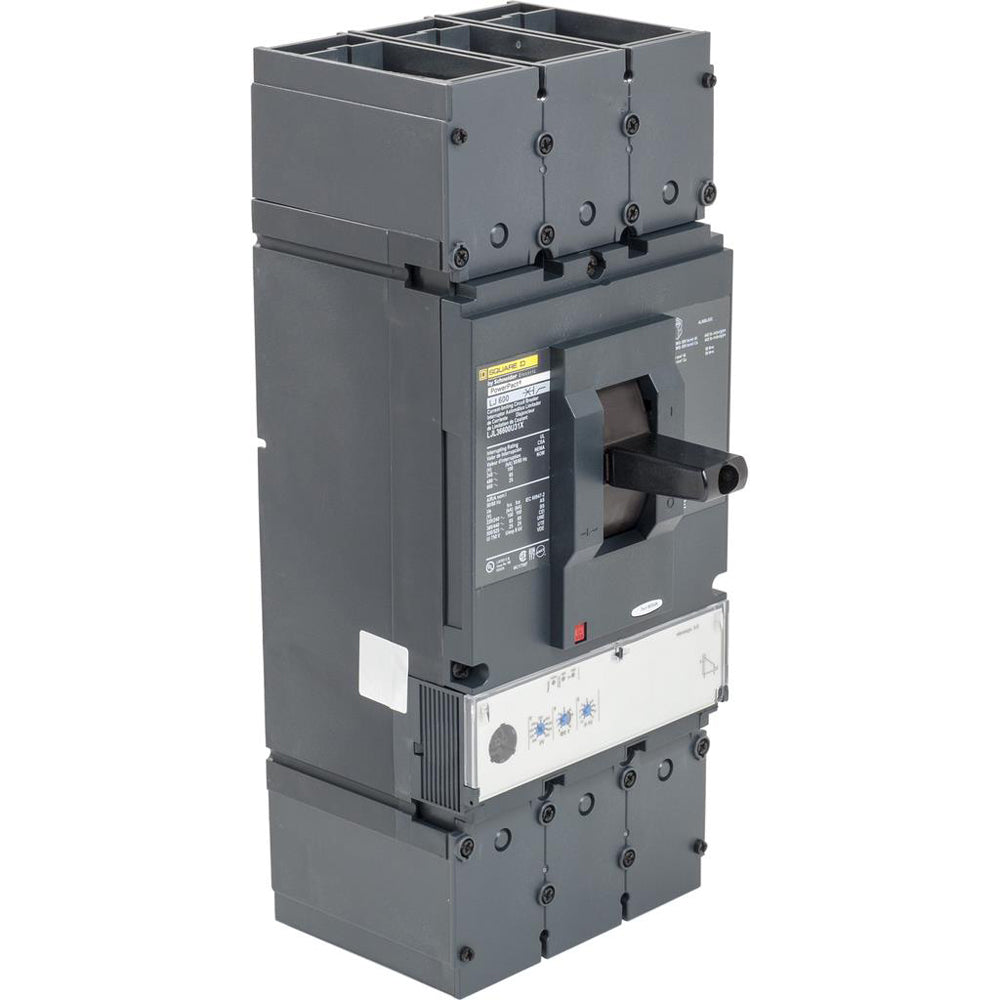 Square D LJL36600U33X Circuit Breaker | 600V 600A 3P 65kA@480V Feed-Thru Powerpact