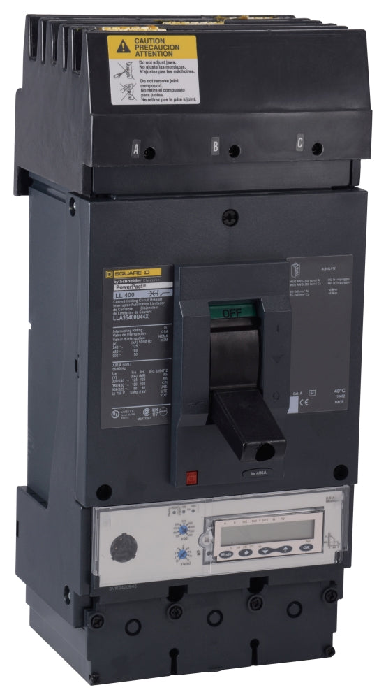 LLA36600U44X - Square D/ Schneider Electric I-Line Style Plug-In 600 Amp 3 Pole Circuit Breaker - Essential Electric Supply