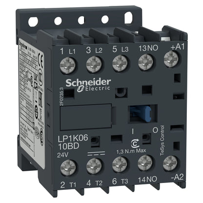 LP1K0910BD Schneider Electric TeSys K Contactor 3 pole Questions phase 690V 9A 24VV coil - Essential Electric Supply