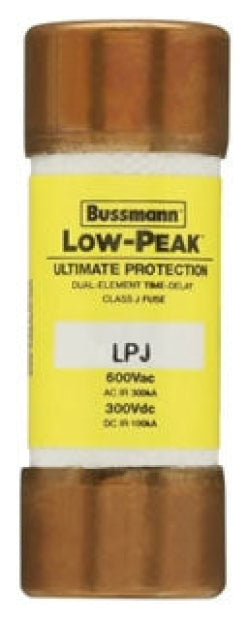 Cooper Bussmann LPJ-17-1/2SP Low Voltage Low-Peak 600V 17A Fuse - Essential Electric Supply