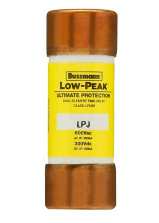 Bussmann LPJ-2-8/10SP Low Voltage Fuse 600V 2A 300kA@600V Low-Peak