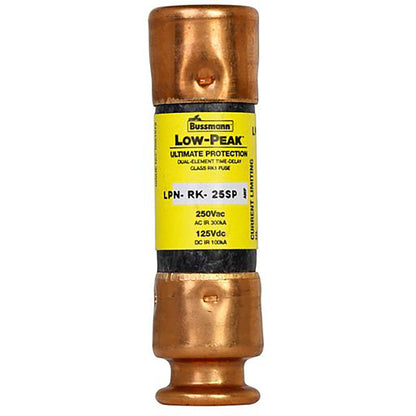 Bussmann LPN-RK-25SP Fuse | 250V 25A 300kA@250V RK1 Low-Peak