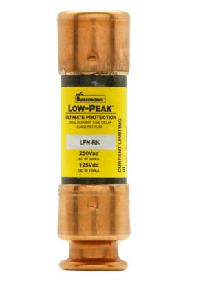 Bussmann LPN-RK-8/10SP Low Voltage Fuse | 250V 8A 300kA@250V Low-Peak