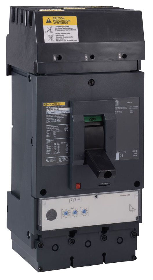 LRA36600U31X - Square D/ Schneider Electric I-Line Style Plug-In 600 Amp 3 Pole Circuit Breaker - Essential Electric Supply