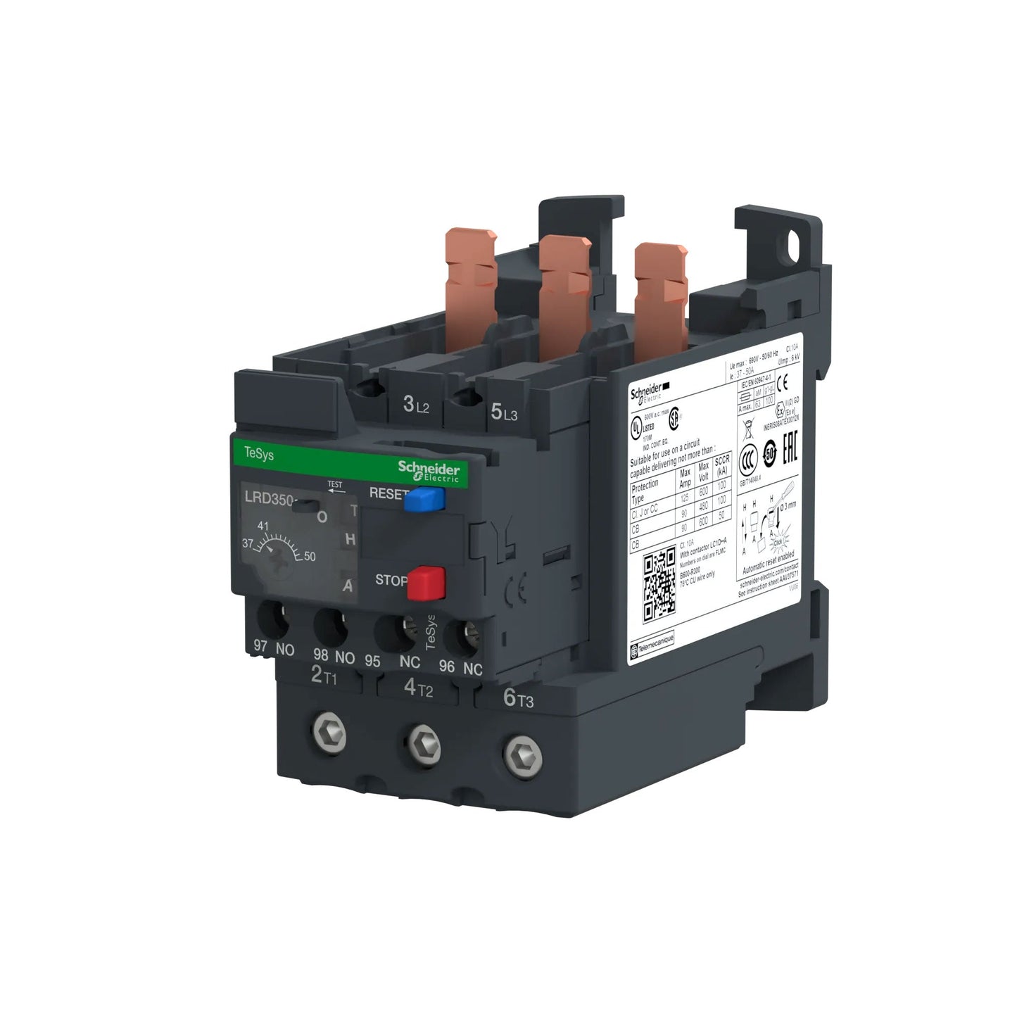Schneider Electric LRD350 Overload Relay | 37A-50A TeSys D