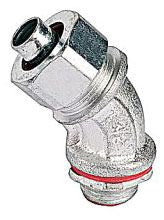 ABB LT438SC 3/8 CONNECTOR | 45 Degree Bend Type Malleable Iron Material UL RoHS Compliant