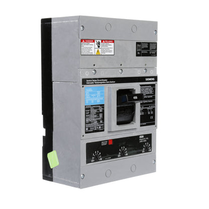 Siemens LXD63B450 Molded Case Circuit Breaker | 600V 450A 3P 35kA@480V Bolt-On Sentron Series