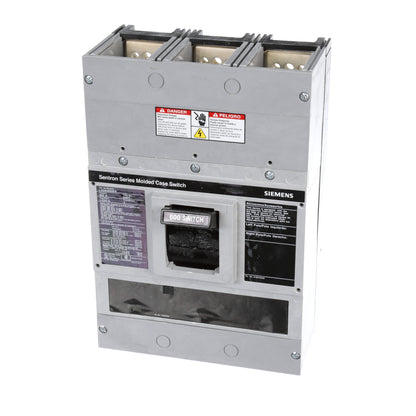 Siemens LXD63S600A Molded Case Circuit Breaker | 600V 600A 3P 35kA@480V Bolt-On Sentron Series
