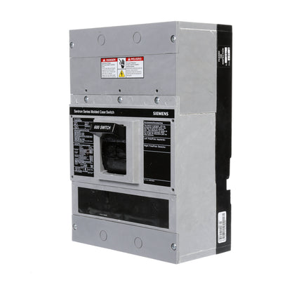 Siemens LXD63S600A Molded Case Circuit Breaker | 600V 600A 3P 35kA@480V Bolt-On Sentron Series