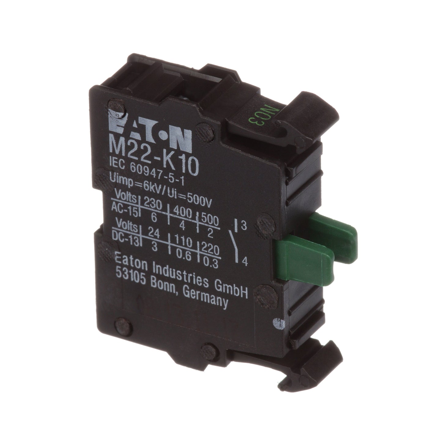 Cutler Hammer M22-K10 Motor Control Contact Block
