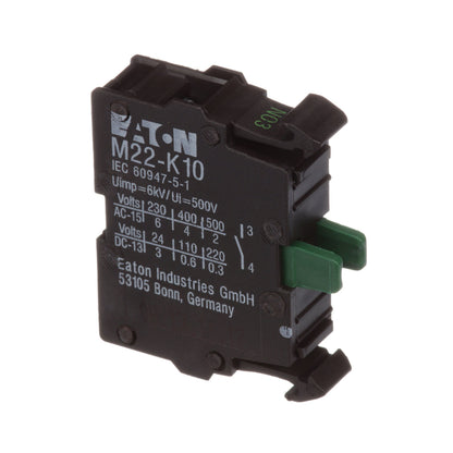 Cutler Hammer M22-K10 Motor Control Contact Block