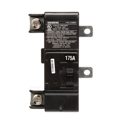Siemens MBK175A Circuit Breaker | 240V 175A 2P 22kA@240V Plug-In MBK Series