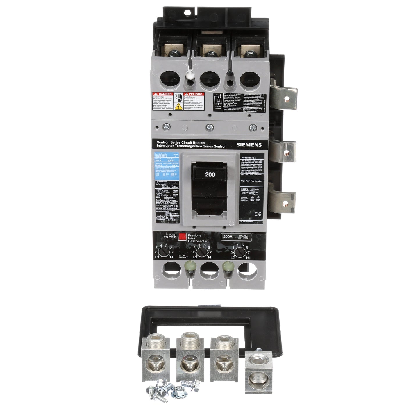 Siemens MBKFD3200A Circuit Breaker Mounting Hardware | 600V 65kA@240VAC MBK Series