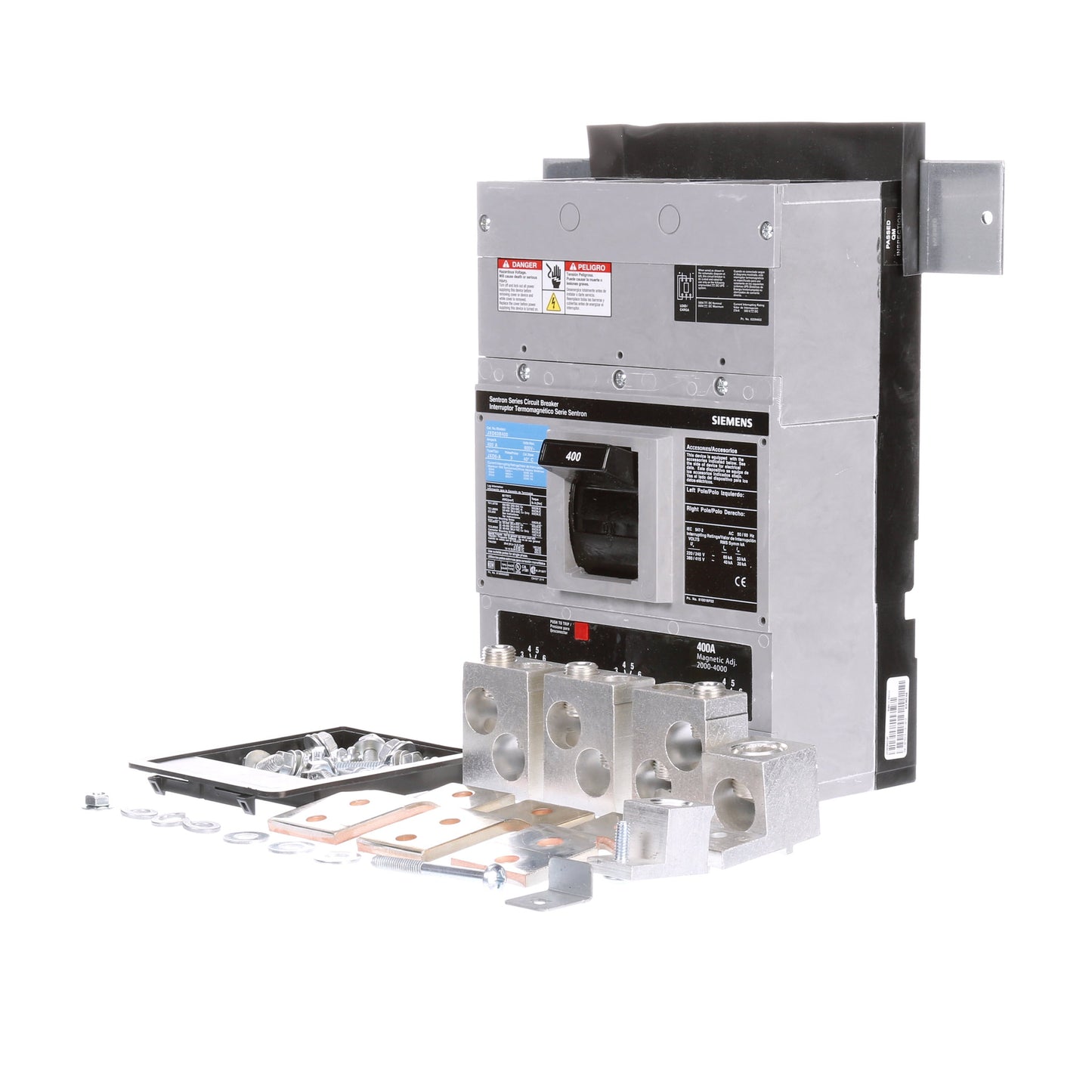 Siemens MBKJD3400A Circuit Breaker | 600V 400A 3P 35kA@480V Bolt-On MBK Series