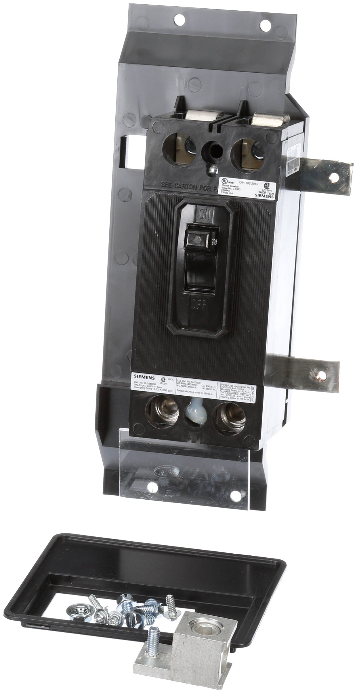 Siemens MBKQJ1200A Panelboard Mounting Kit 240V 200A 2-Pole Circuit Breaker P1