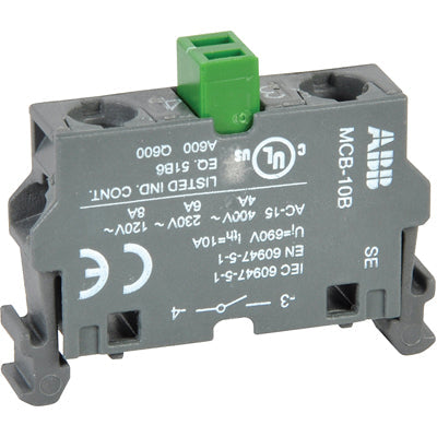 ABB MCB-10B Contactor And Motor Starter Auxiliary | 1NO MCB