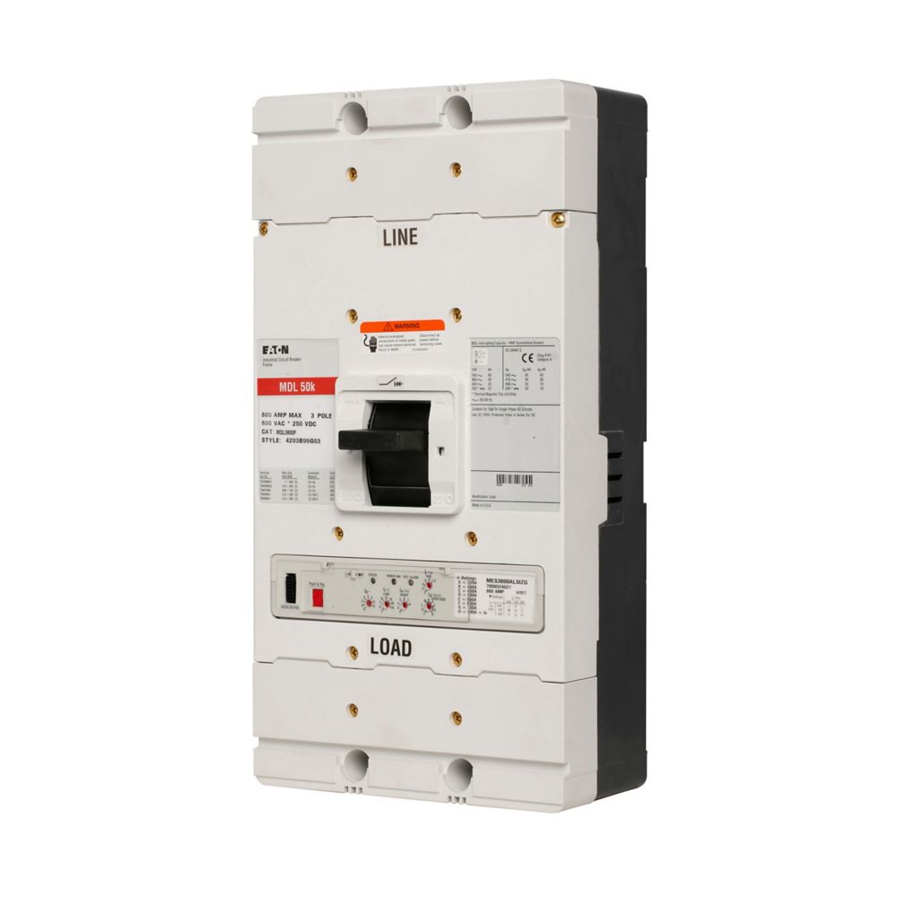 Cutler Hammer, Eaton, Westinghouse MDL3450 Circuit Breaker | Series C MDL 600V 450A