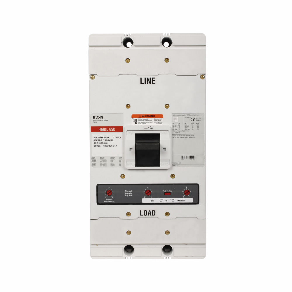 Eaton MDLB2800W Circuit Breaker | Series C MDLB 600V 800A