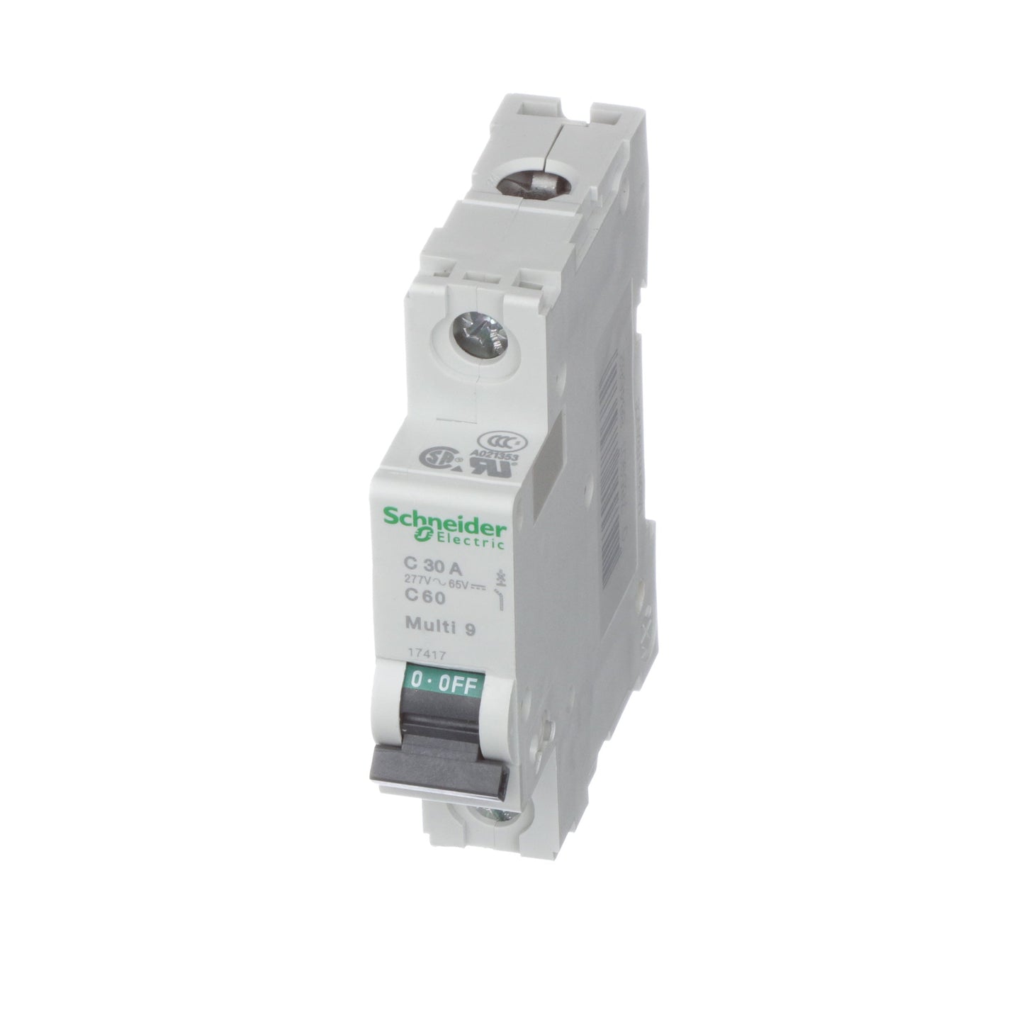 Schneider Electric MG17417 Circuit Breaker | 240V 30A 1P 10kA@240V Bolt-On Multi9