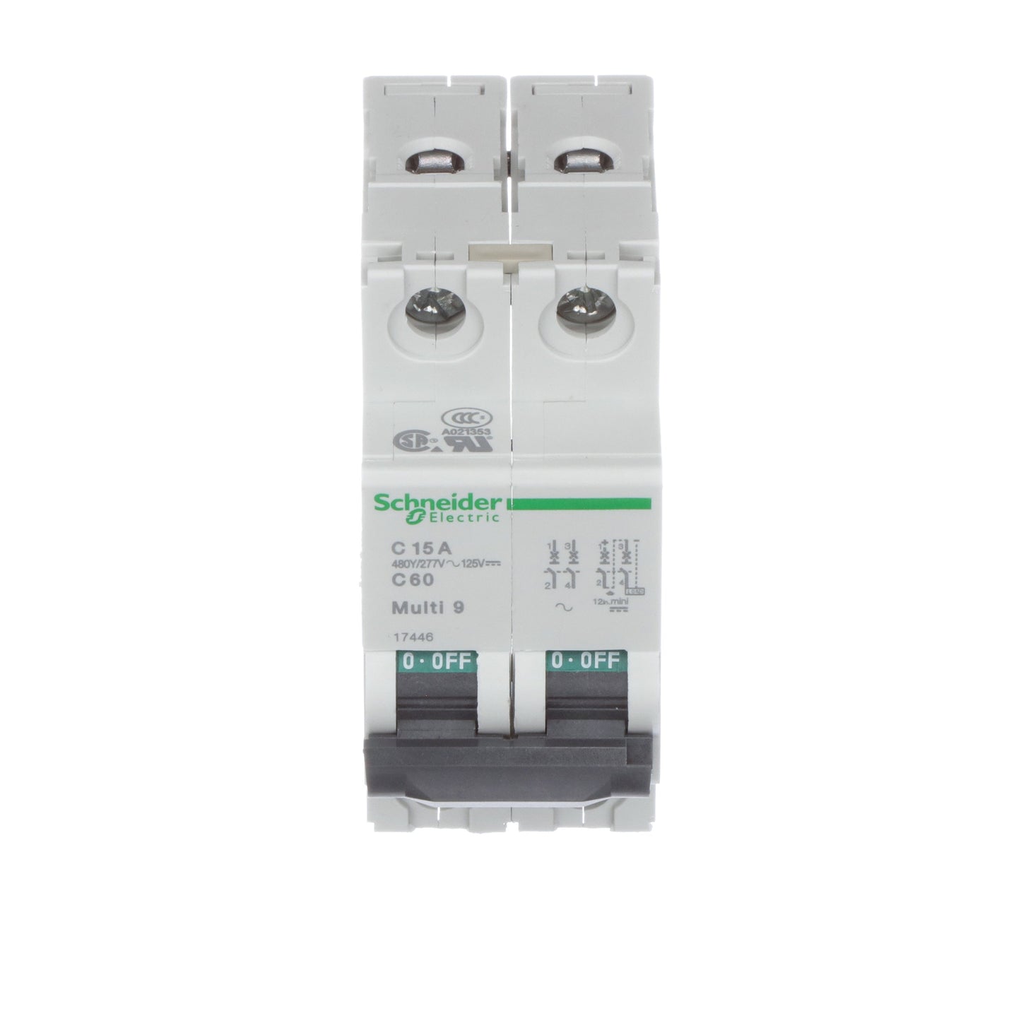 Schneider Electric MG17446 Circuit Breaker | Multi9 MG 240V 15A