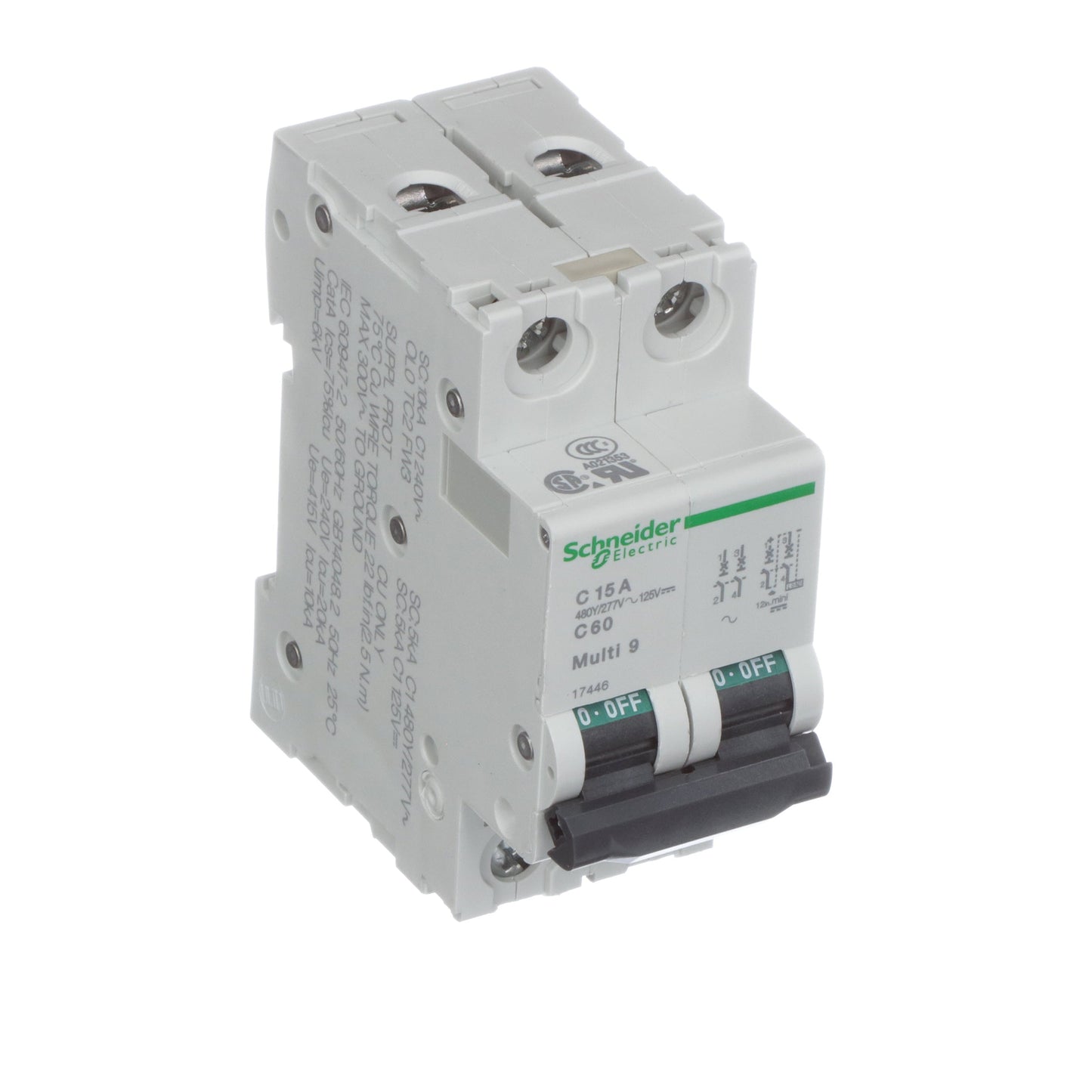 Schneider Electric MG17446 Circuit Breaker | Multi9 MG 240V 15A