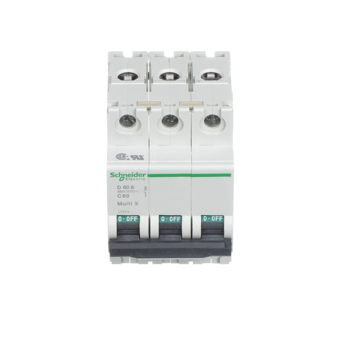 Schneider Electric MG17474 Circuit Breaker | 240V 60A 3P 10kA@240V Bolt-On