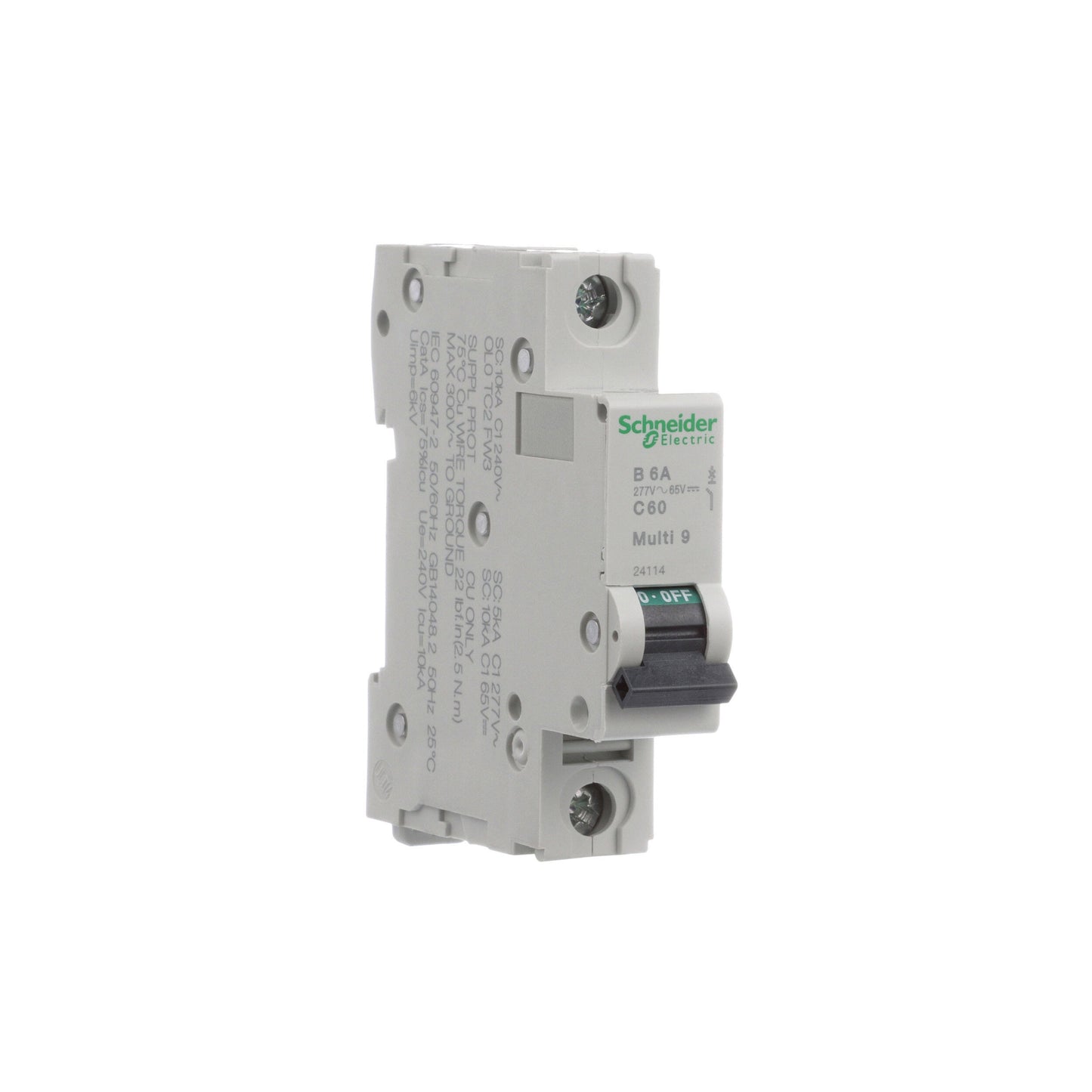 Schneider Electric MG24114 Circuit Breaker | Multi9 MG 240V 6A