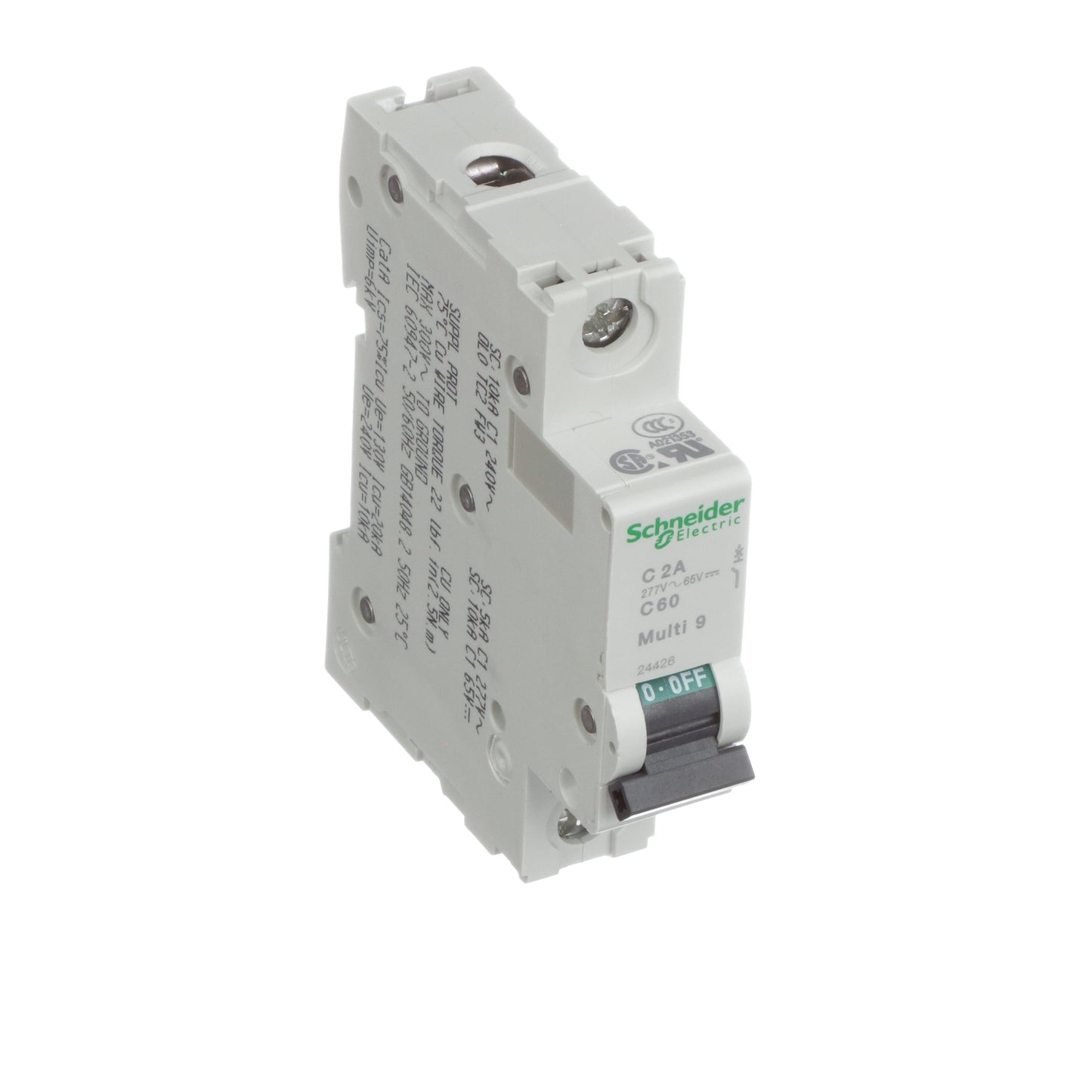 Schneider Electric MG24426 Circuit Breaker | 240V 2A 1P 10kA@240V Bolt-On