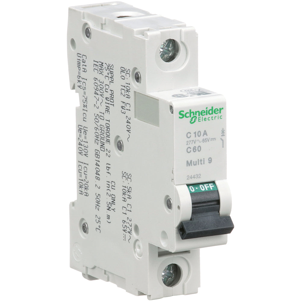 Schneider Electric MG24432 Circuit Breaker | 240V 10A 1P 10kA@240V Bolt-On Multi9