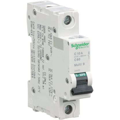 Schneider Electric MG24432 Circuit Breaker | 240V 10A 1P 10kA@240V Bolt-On Multi9