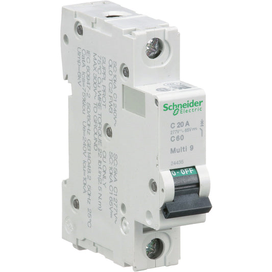 Schneider Electric MG24435 Circuit Breaker | 240V 20A 1P 10kA@240V Bolt-On