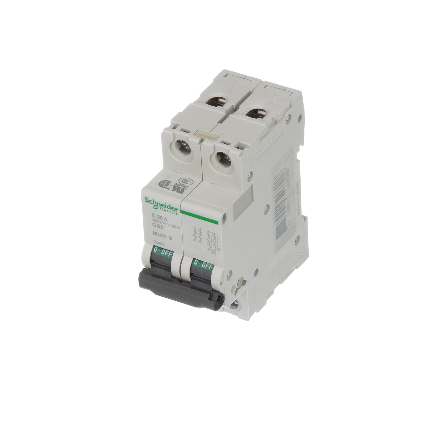 Schneider Electric MG24452 Circuit Breaker | 240V 20A 2P 10kA@240V Bolt-On Multi9