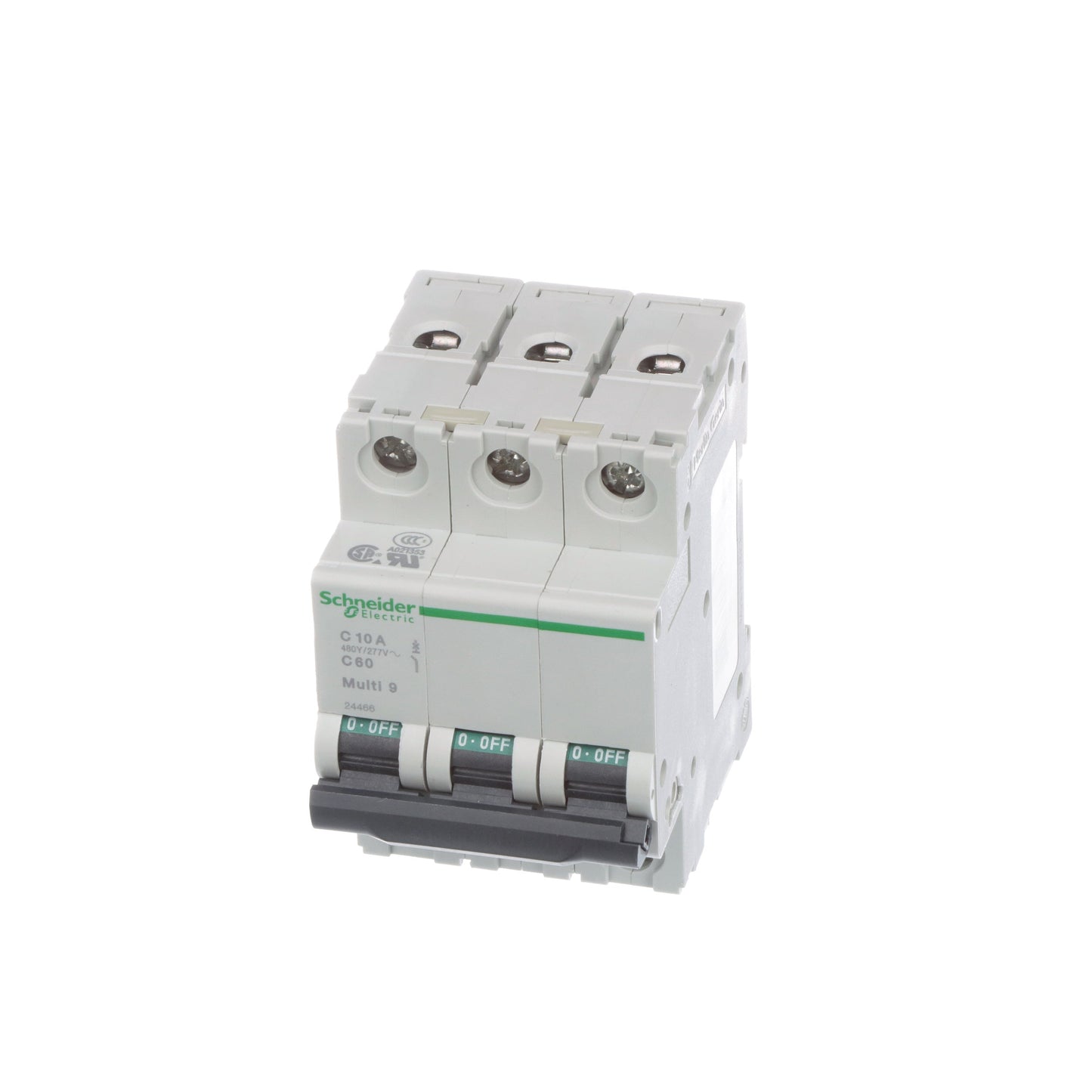 Schneider Electric MG24466 Circuit Breaker | 240V 10A 3P 10kA@240V Bolt-On Multi9