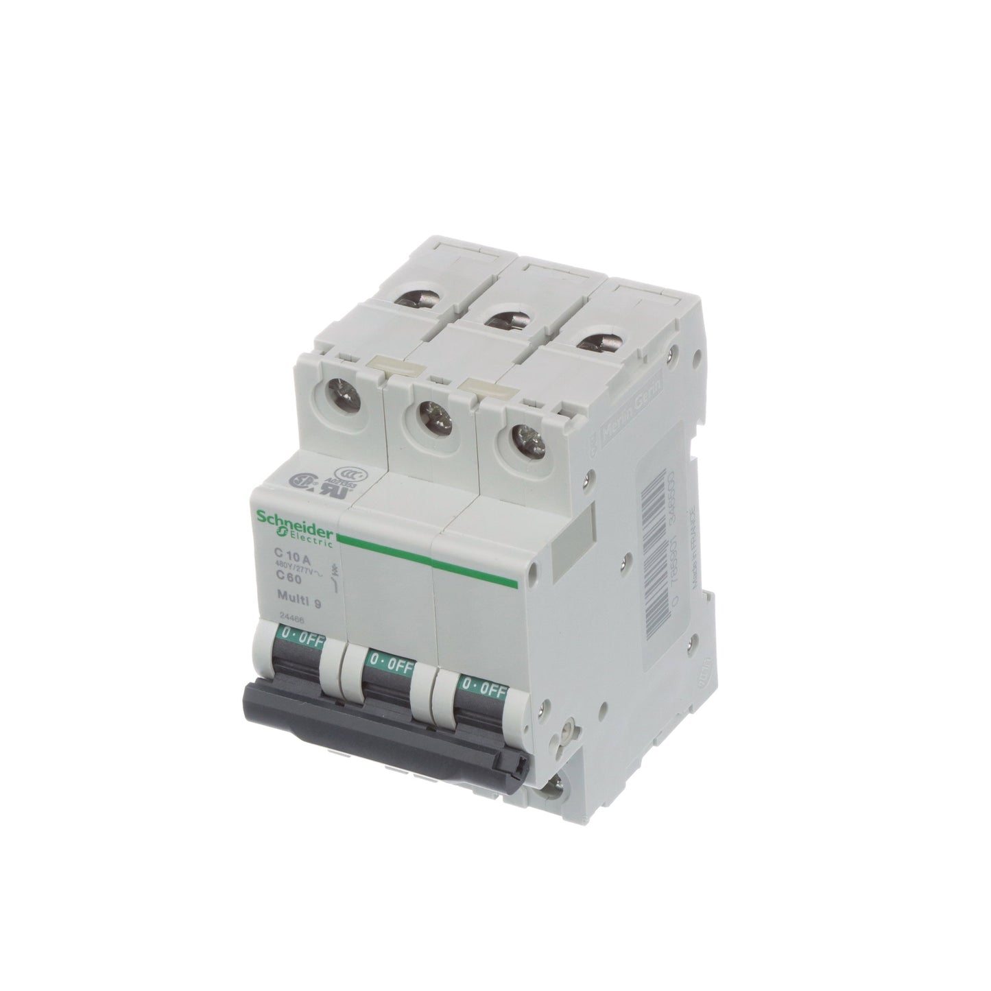 Schneider Electric MG24466 Circuit Breaker | 240V 10A 3P 10kA@240V Bolt-On Multi9