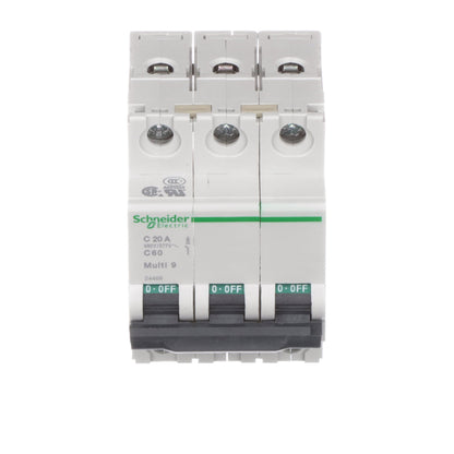 Schneider Electric MG24469 Circuit Breaker | 240V 20A 3P 10kA@240V Bolt-On Multi9