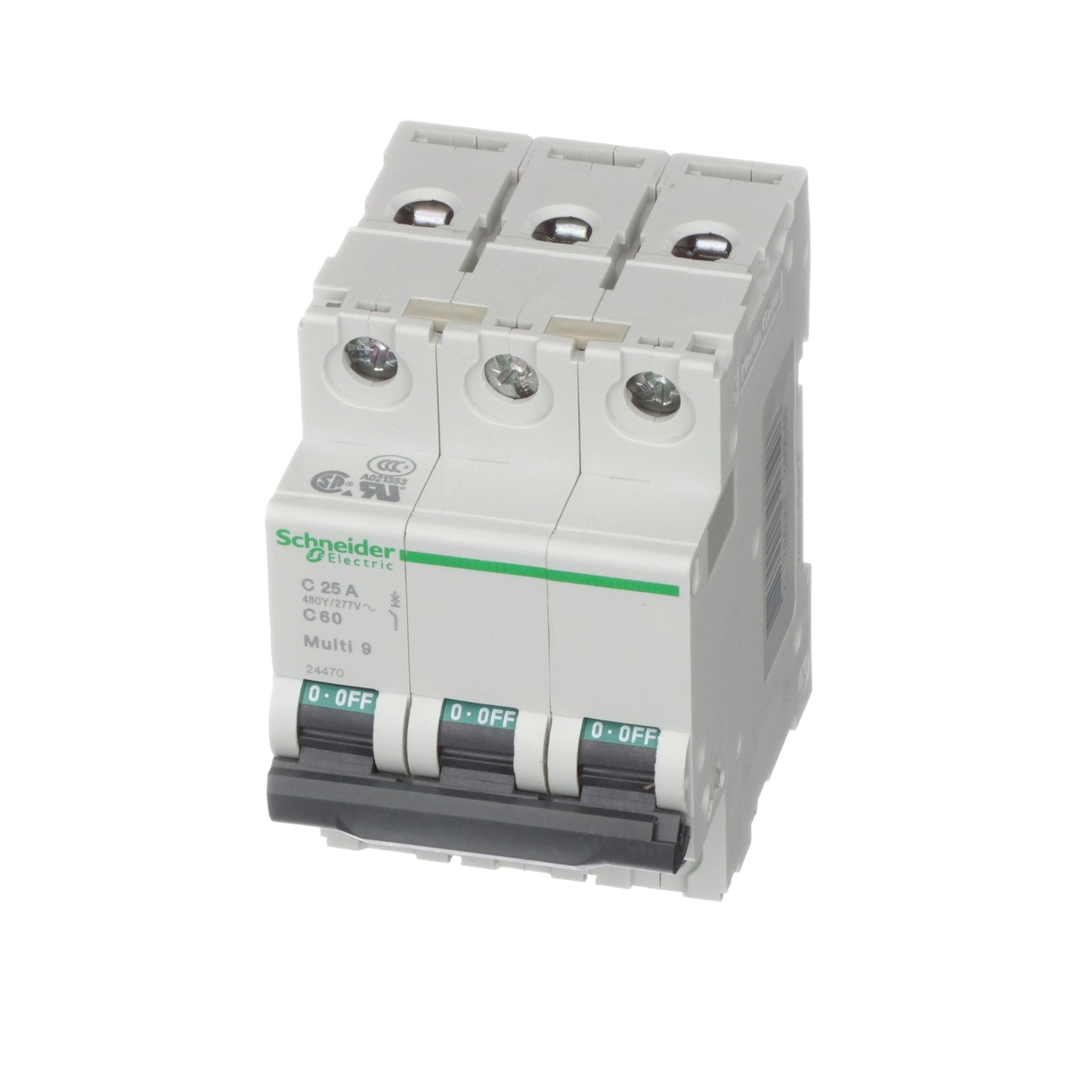 Schneider Electric MG24470 Circuit Breaker | 240V 25A 3P 10kA@240V Bolt-On Multi9