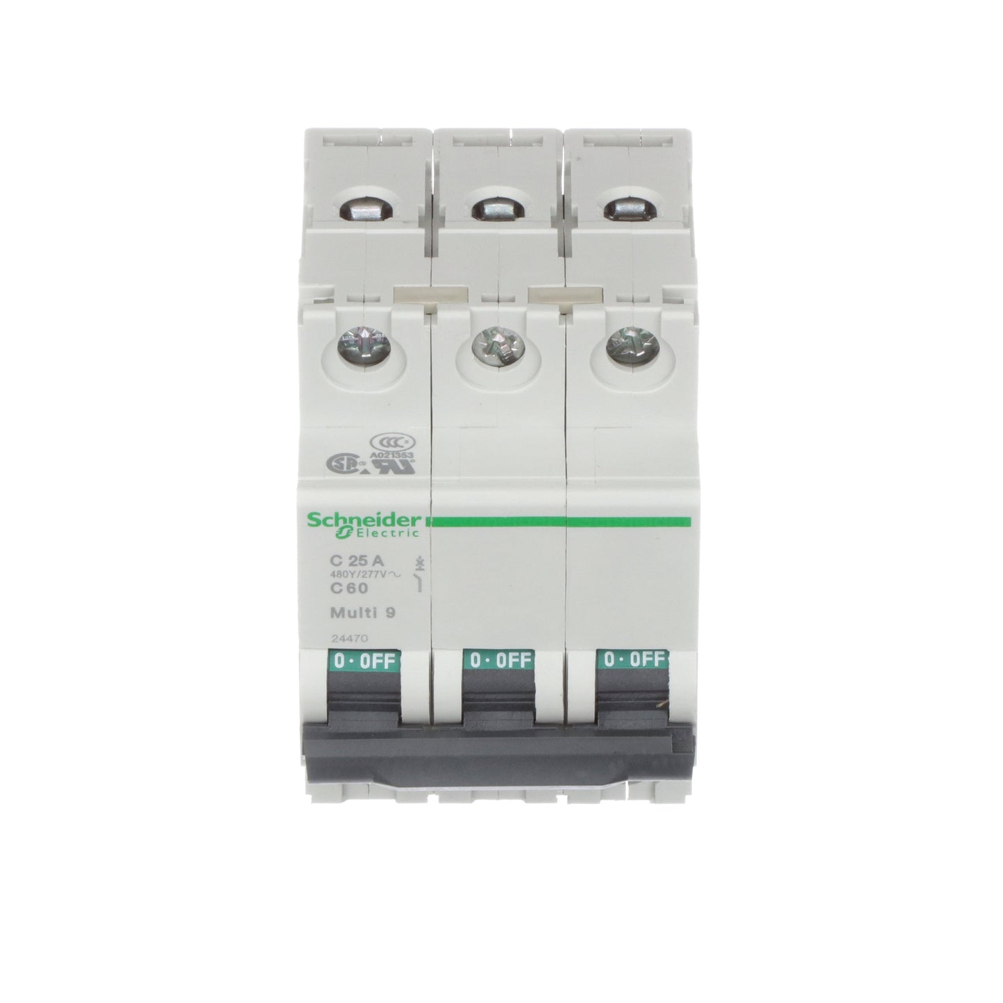 Schneider Electric MG24470 Circuit Breaker | 240V 25A 3P 10kA@240V Bolt-On Multi9