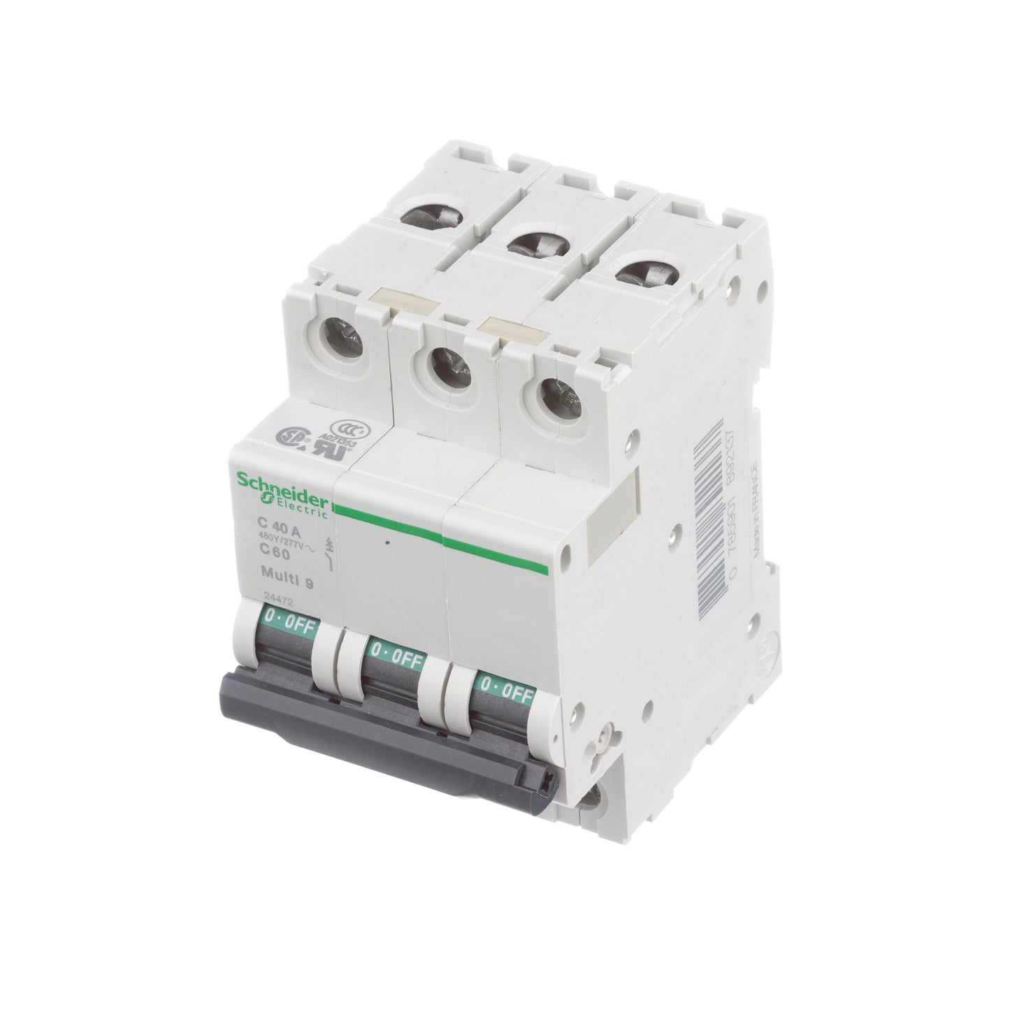 Schneider Electric MG24472 Circuit Breaker | 240V 40A 3P 10kA@240V Bolt-On Multi9
