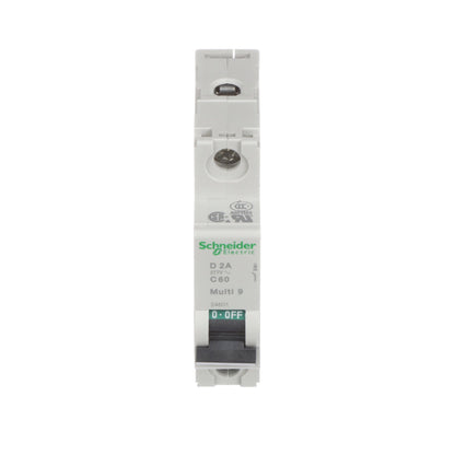 Square D MG24501 Circuit Breaker | 240V 2A 1P 10kA@240V Bolt-On Multi9