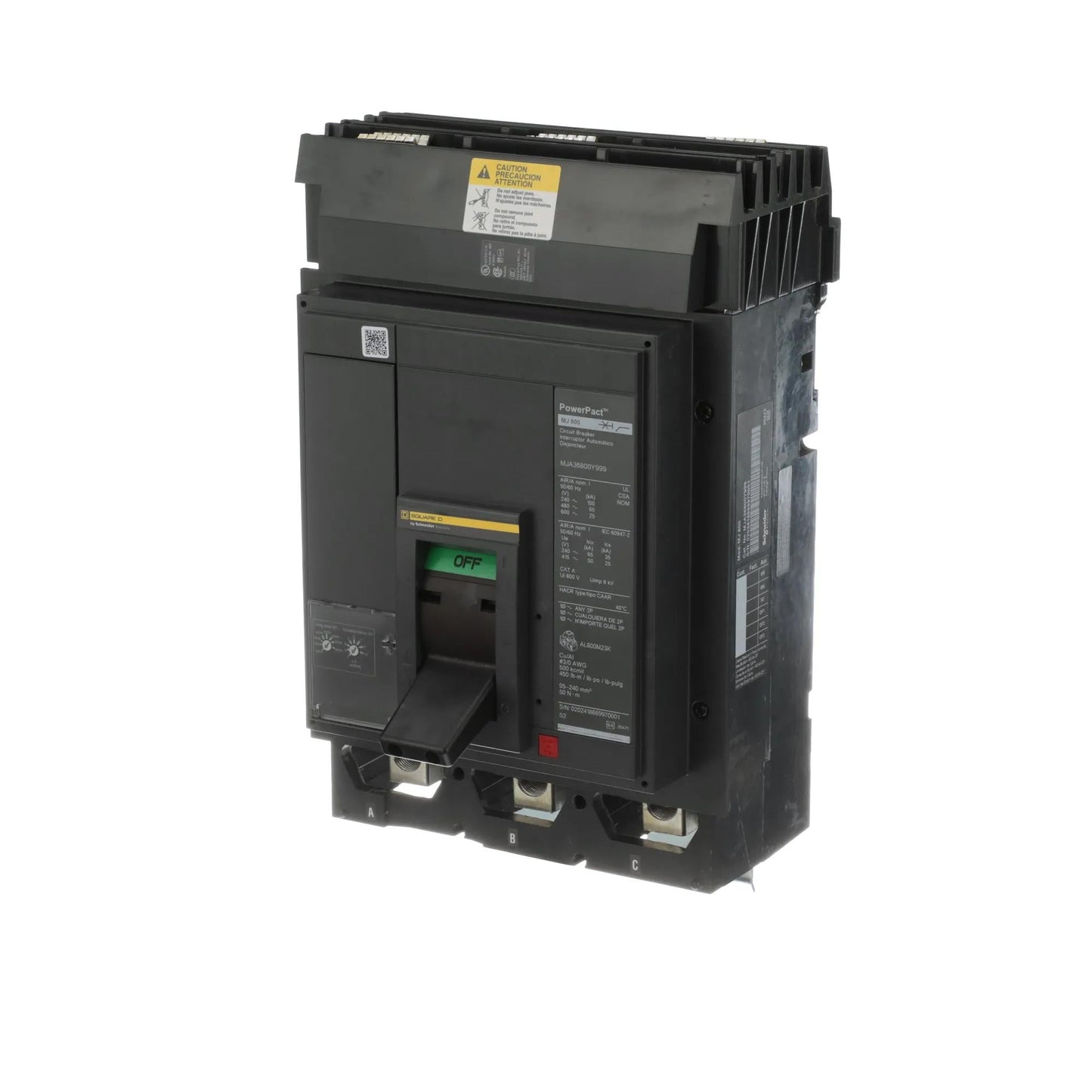 Square D MJA36800E10 Circuit Breaker | 600V 800A 3P Solid State