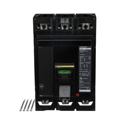 Square D MJL36600 Circuit Breaker | 600V 600A 3P 65kA@480V Lug In/Lug Out Powerpact