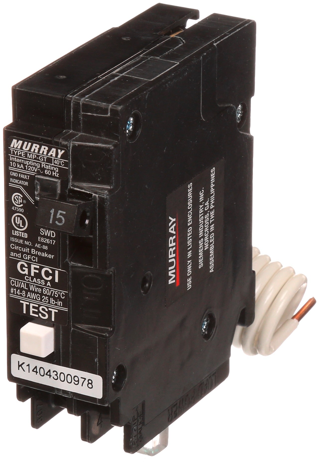 Murray MP115GF Circuit Breaker | MP Series MP-GT 120V 15A
