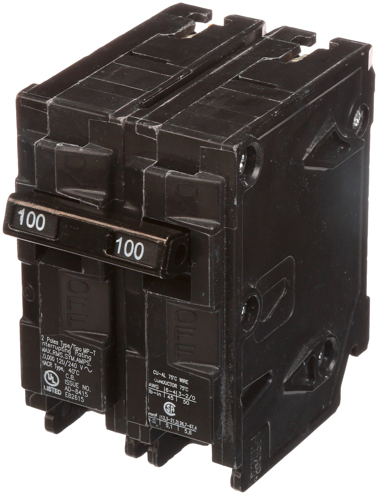 Siemens MP2100 Circuit Breaker | 240V 100A 2P 10kA@240V MP Series