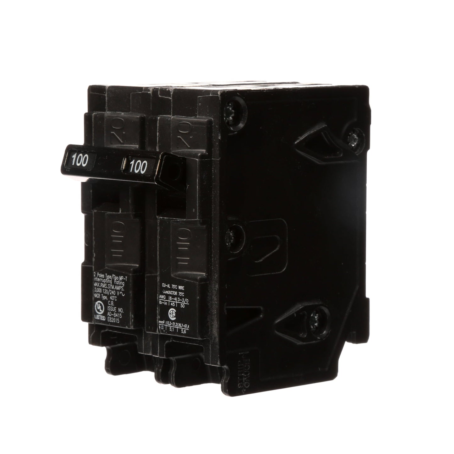Siemens MP2100 Circuit Breaker | 240V 100A 2P 10kA@240V MP Series