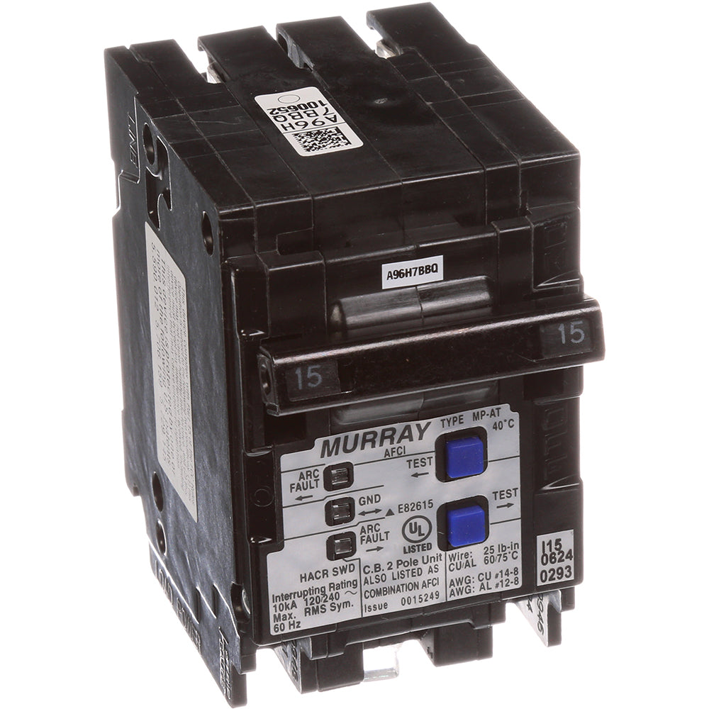 Murray MP215AFC Circuit Breaker | 240V 15A 2P 22kA@240V Plug-In MP Series